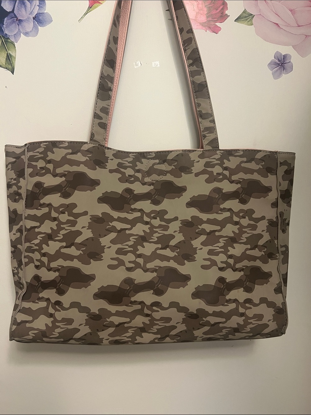 Joy Susan Grey camo/pink Tote